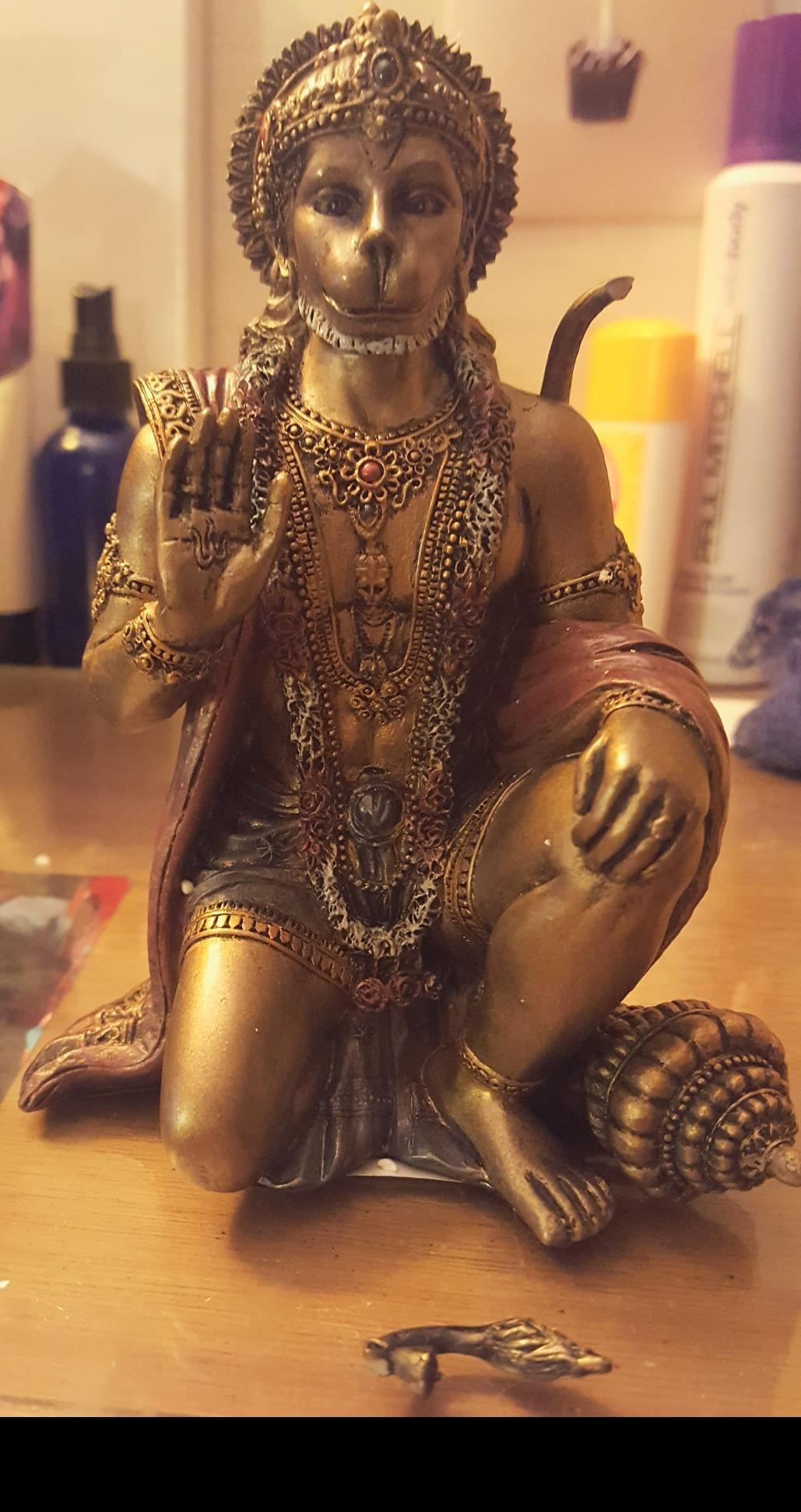 PTC 6 Inch Hanuman Mythological Indian Hindu God Resin Statue Figurine customer photo 1