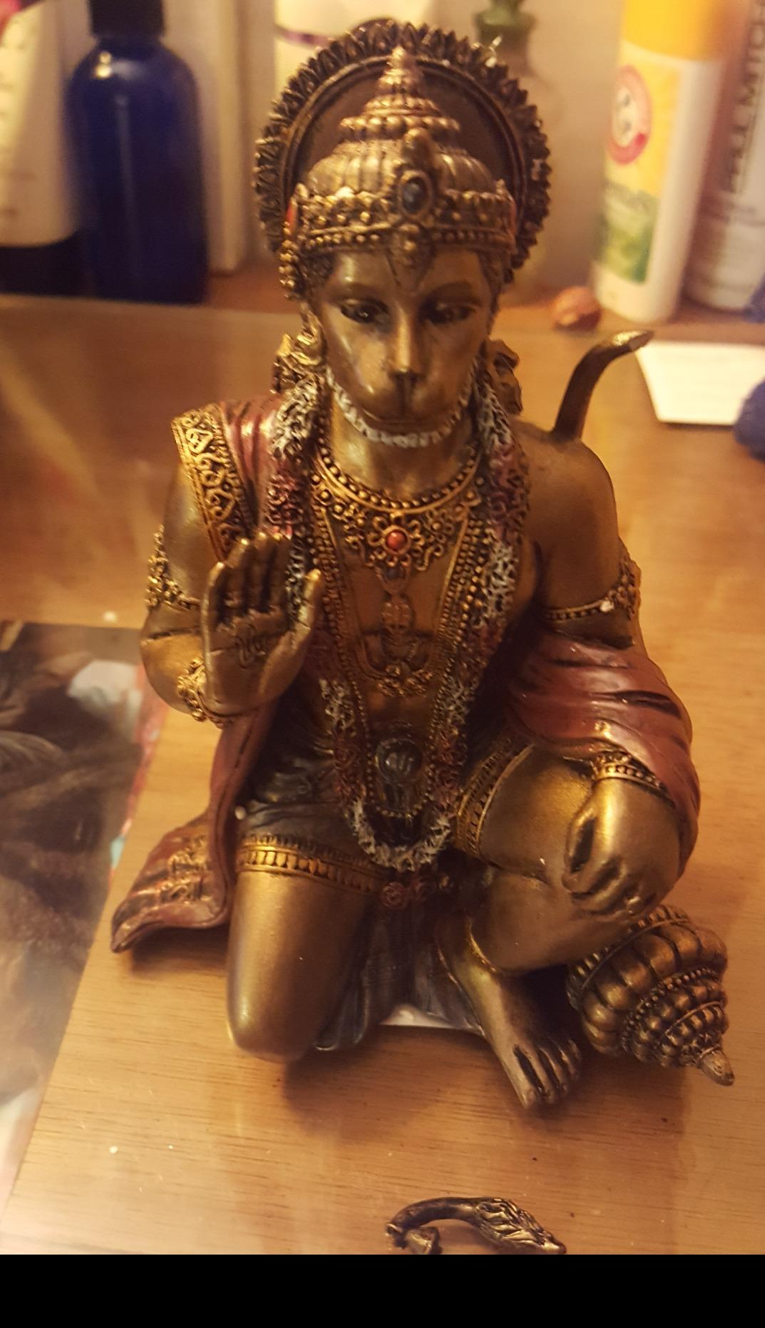 PTC 6 Inch Hanuman Mythological Indian Hindu God Resin Statue Figurine customer photo 2