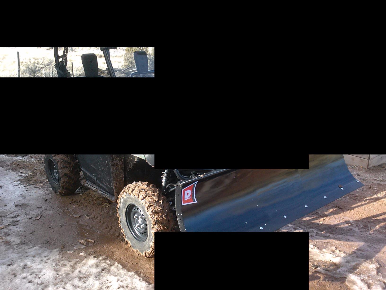 DENALI 72-inch HD Snow Plow Kit by MotoAlliance® - for UTVs & mini-trucks with 2