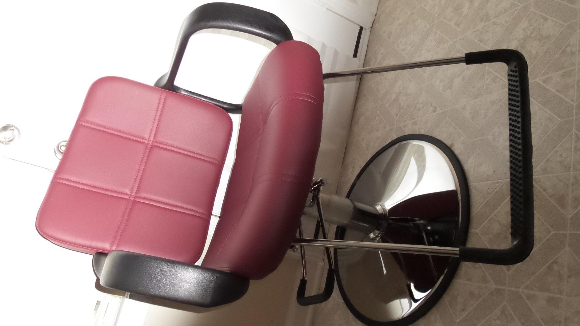 Salon Chair Hair Styling Chair with Swivel Hydraulic Pump for Barber Salon Equipment (Black) customer photo 1