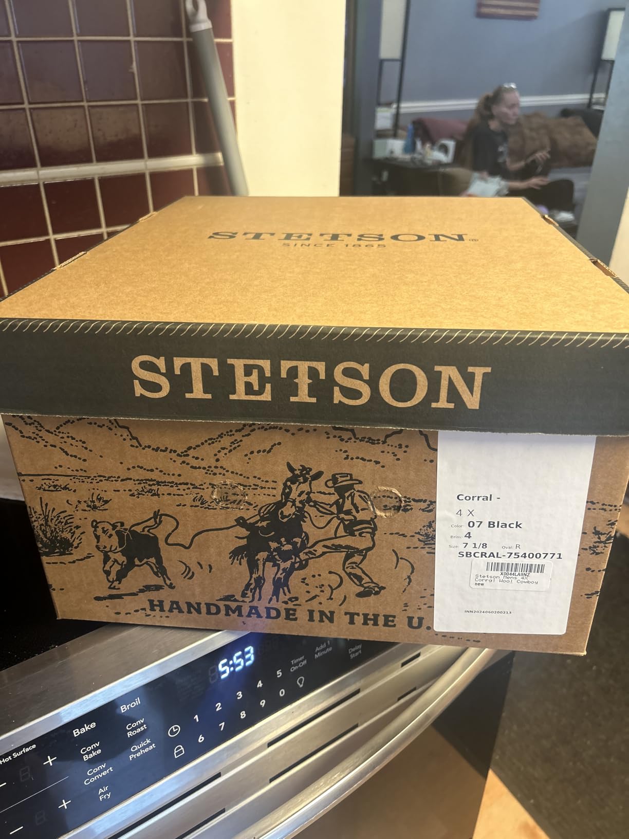 Stetson Men's 4X Corral Wool Cowboy Hat - Sbcral-754098 Silver Sand customer photo 1