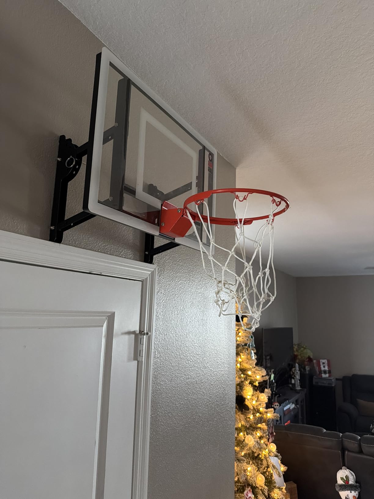 RAMGOAL Wall Mounted Indoor Adjustable Mini Basketball Hoop with Ball | 24