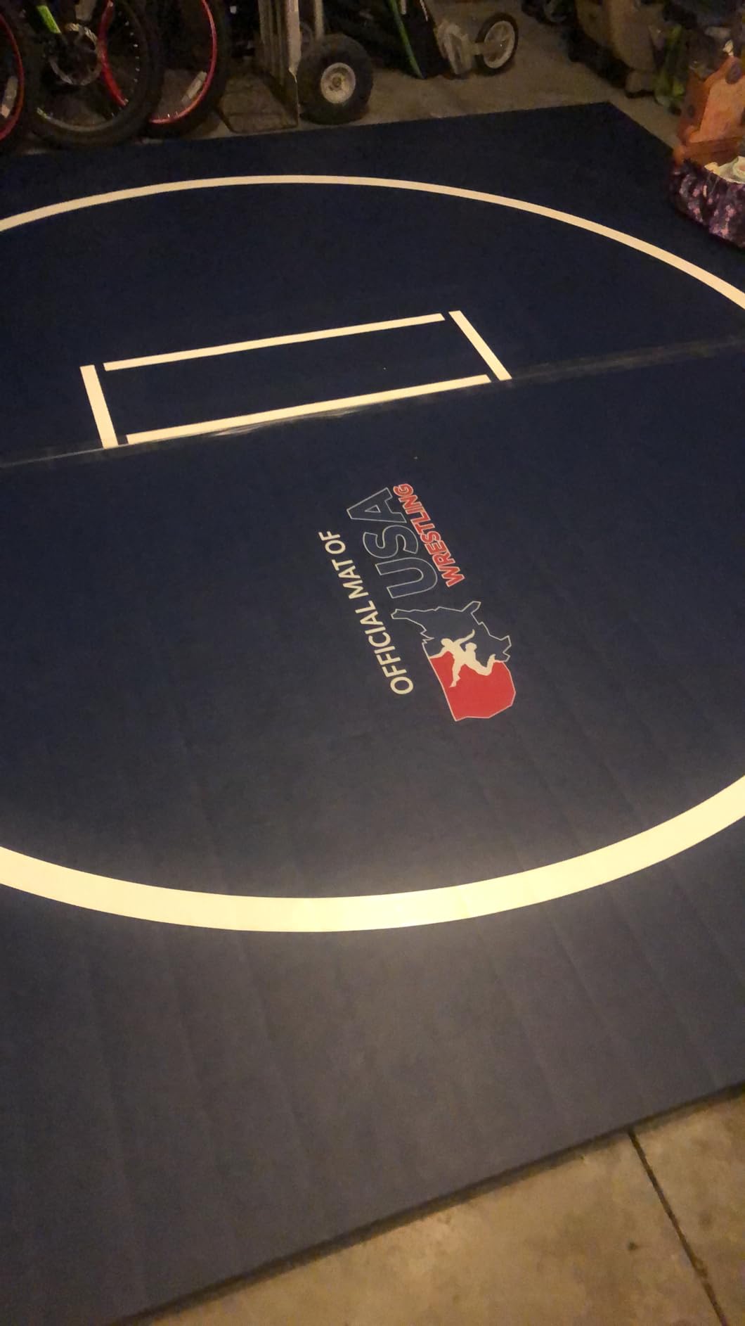Dollamur Wrestling Mat for Home,10'x10', Circle, Start Marks-Made in USA customer photo 1