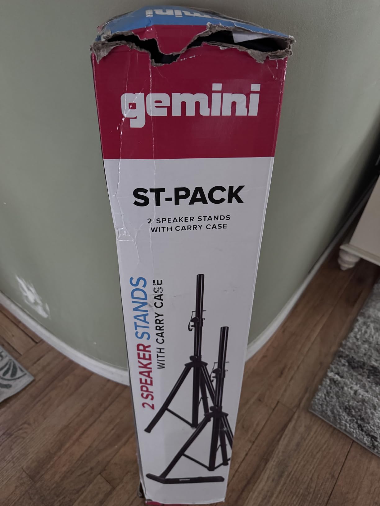 Gemini Sound DJ Speaker Stands, Set of 2, Steel Tripod, 60 lb (ST-Pack) customer photo 1