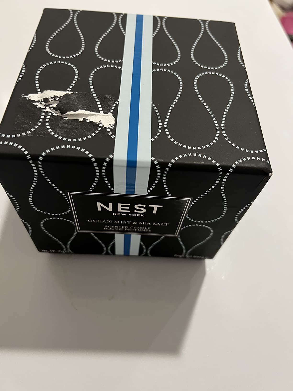 NEST New York Scented 3-Wick Candle, Ocean Mist & Sea Salt - 21.2 oz - Up to 100-Hour Burn Time - Reusable Glass Vessel customer photo 1