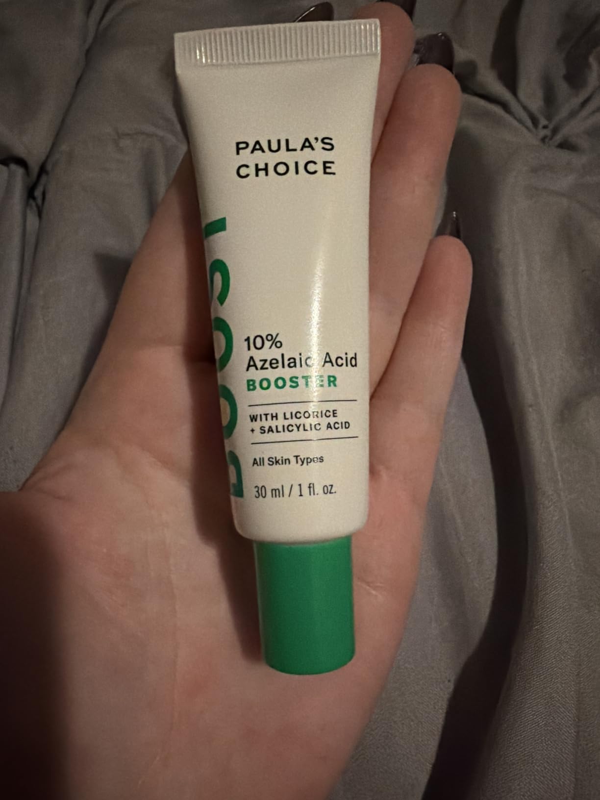 Paula's Choice BOOST 10% Azelaic Acid Booster Cream Gel, 1 Fl Oz | Oil-Free Serum Fades Discoloration & Post-Blemish Marks with Licorice Extract & Salicylic Acid, Fragrance-Free customer photo 1
