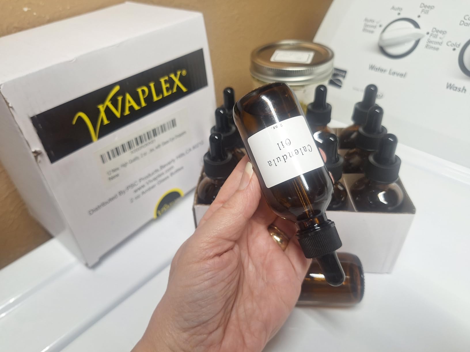 Vivaplex 2 oz Amber Glass Bottles With Glass Eye Droppers - 12 pk customer photo 1