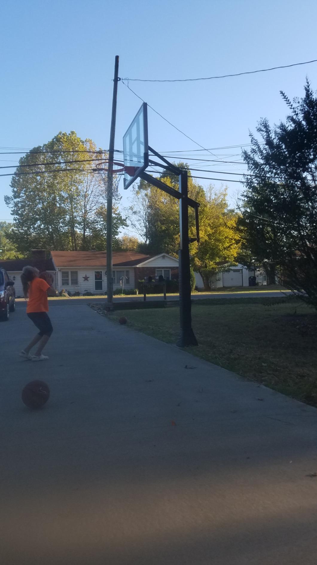 Game Changer in-Ground Adjustable Basketball Goal Hoop with 60