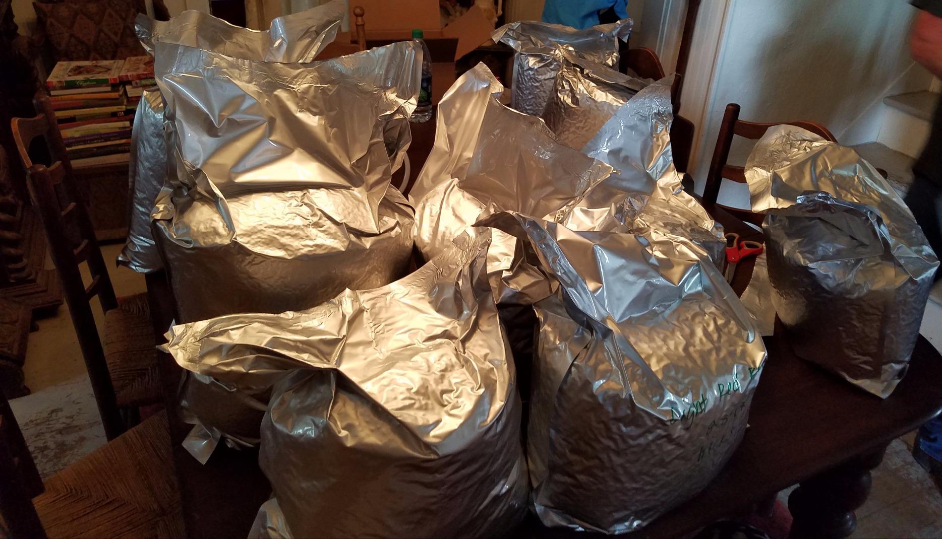 (10) 5-Gallon 5 Mil ShieldPro Genuine Mylar Aluminum Foil Bags with (10) 2000cc Oxyfree Oxygen Absorbers for Long Term Food Storage customer photo 2