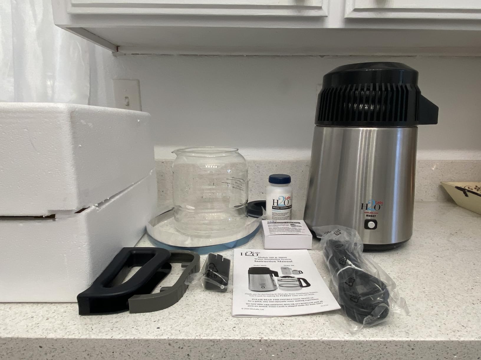 H2oLabs Best-in-Class Stainless Steel Home Water Distiller & Glass Carafe customer photo 1