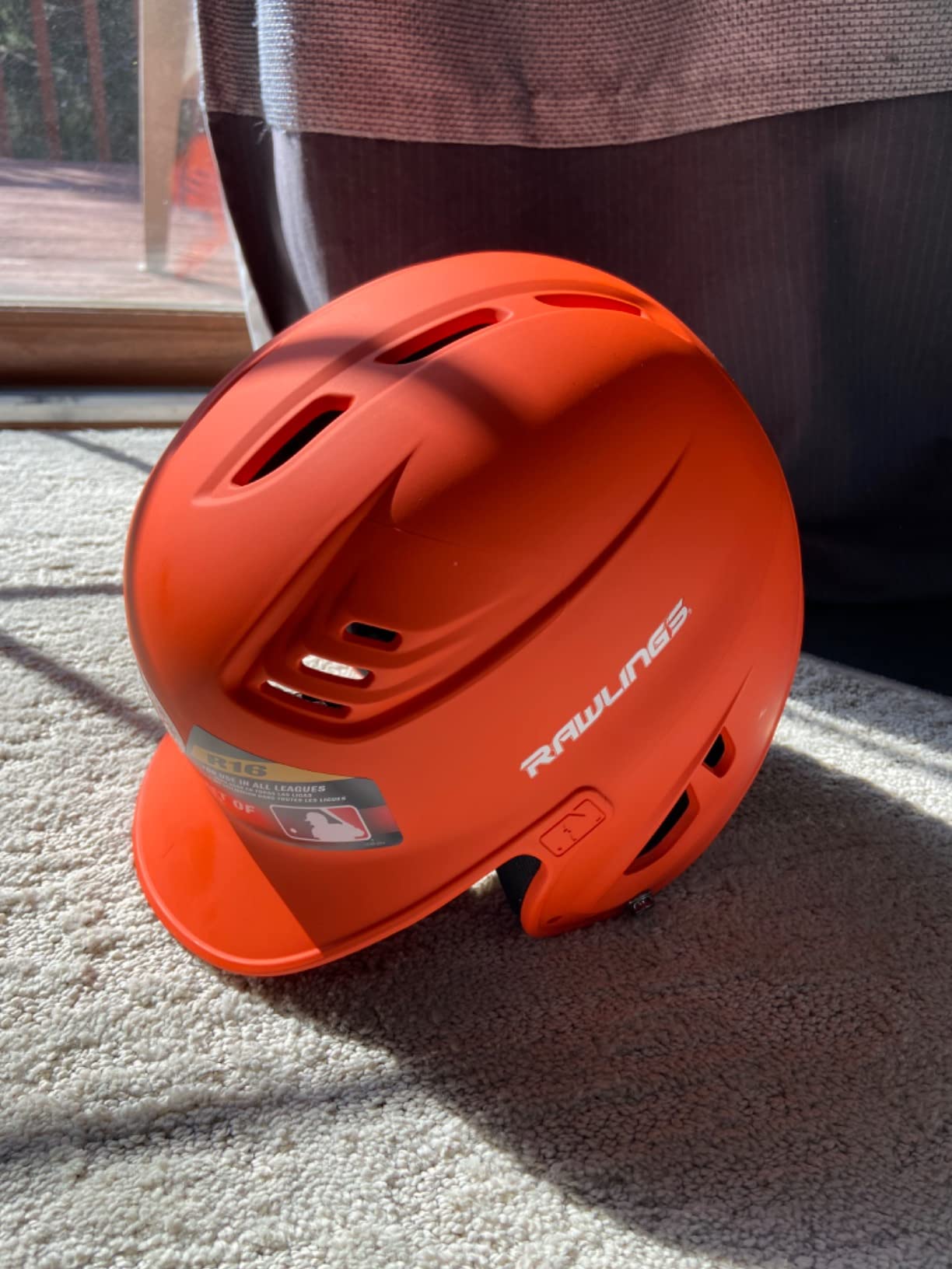 Rawlings | R16 Velo Baseball Batting Helmet | Matte | JR & SR Sizes | Multiple Colors customer photo 1
