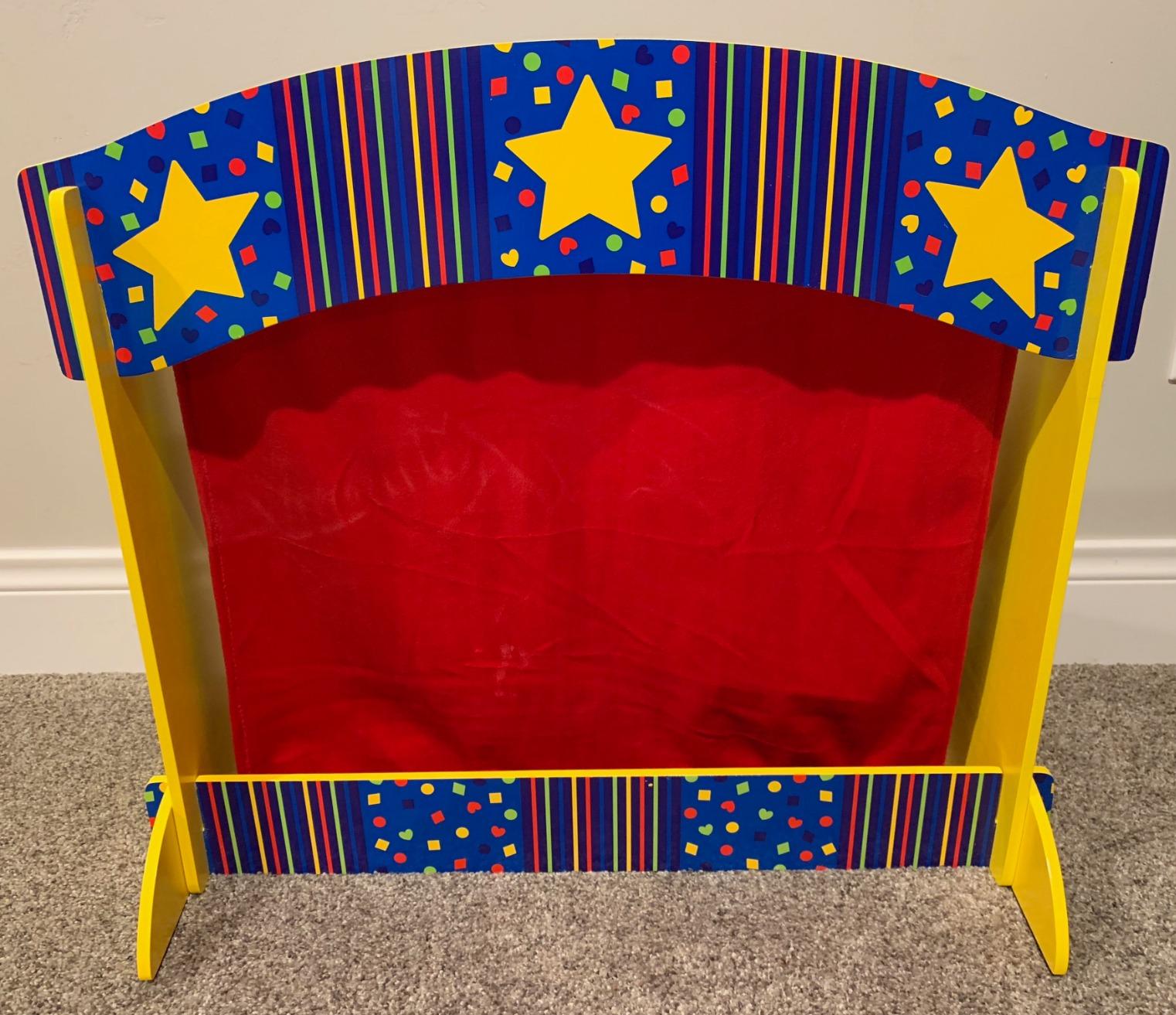 Melissa & Doug Tabletop Puppet Theater - Sturdy Wooden Construction customer photo 2