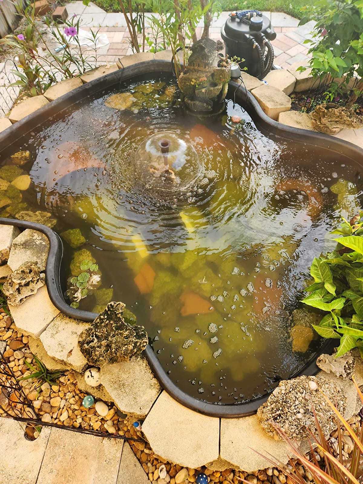 Flexzion Pond UV Lights for Outdoor Ponds - 18W Medium Light, 5283-Gal Capacity, 2500L/H UV Pond Clarifier for Outdoor Ponds, Clears Water in Days (CUV-118) customer photo 1