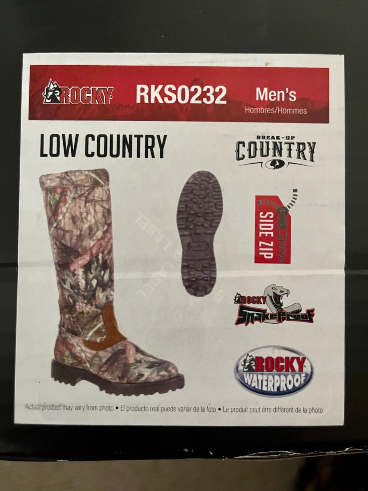 ROCKY Men's Low Country Waterproof Snake Boots customer photo 2