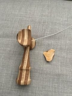 Bamboo Kendama, Professional Japanese Skill Toy for Kids & Adults(Blue) customer photo 1