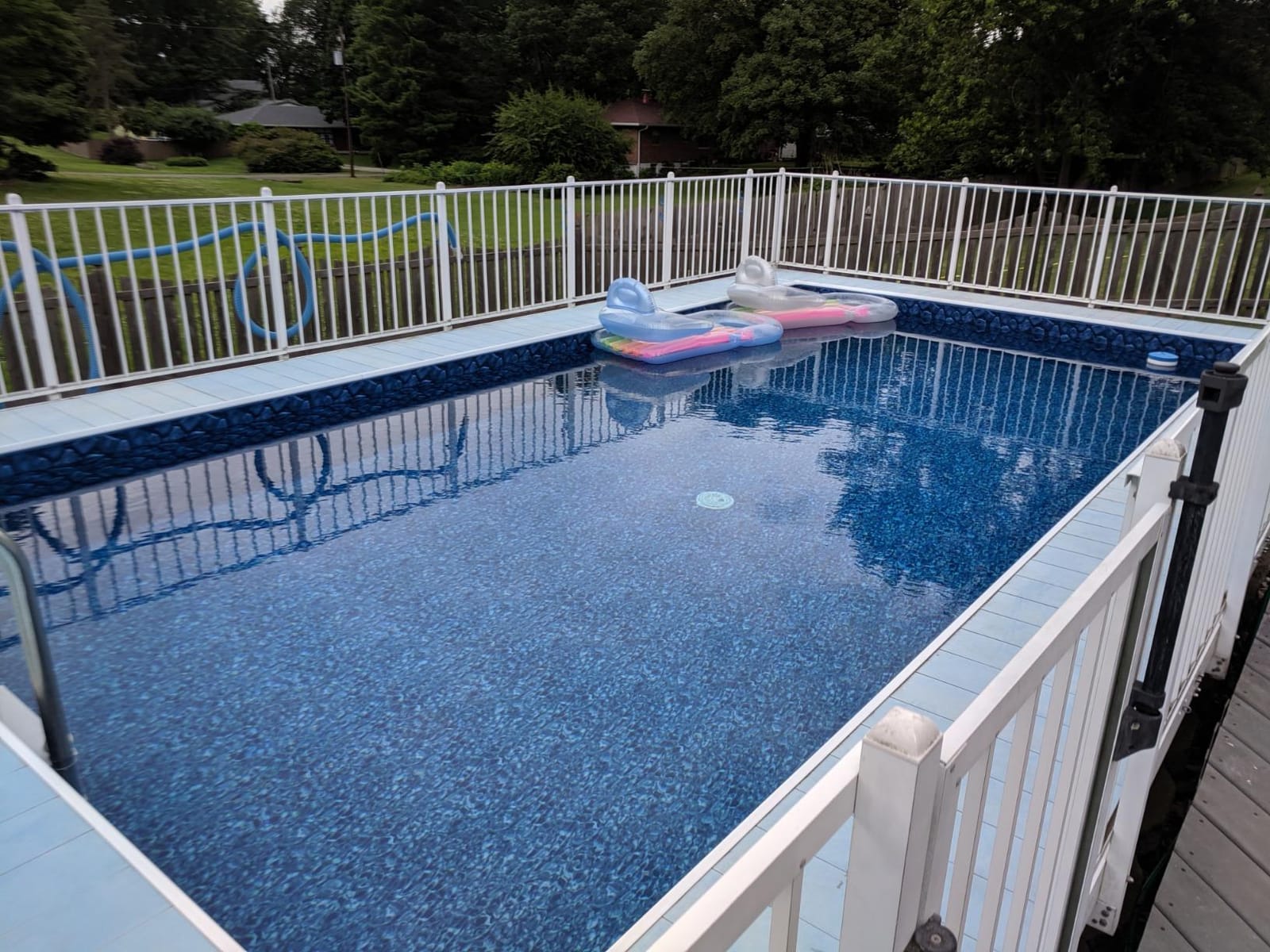 Smartline 12 ft x 24 ft Rectangle Swimming Pool Liner | Boulder Swirl customer photo 2