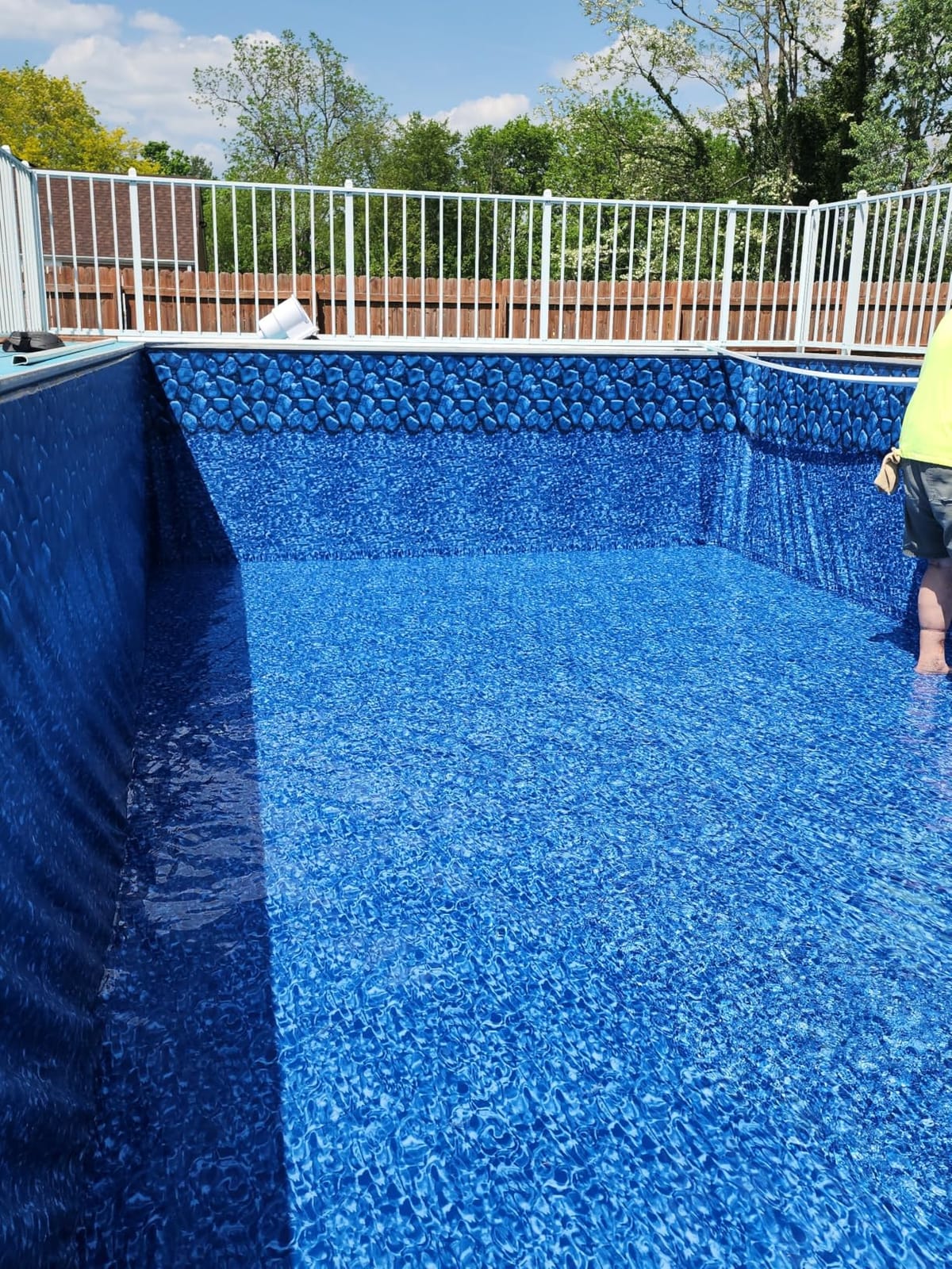 Smartline 16 ft x 32 ft Rectangle Swimming Pool Liner | Caribbean customer photo 2