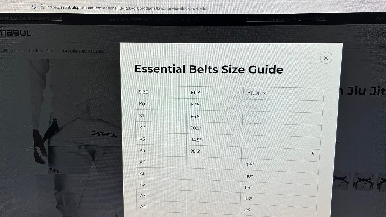 Brazilian Jiu Jitsu Belt customer photo 2