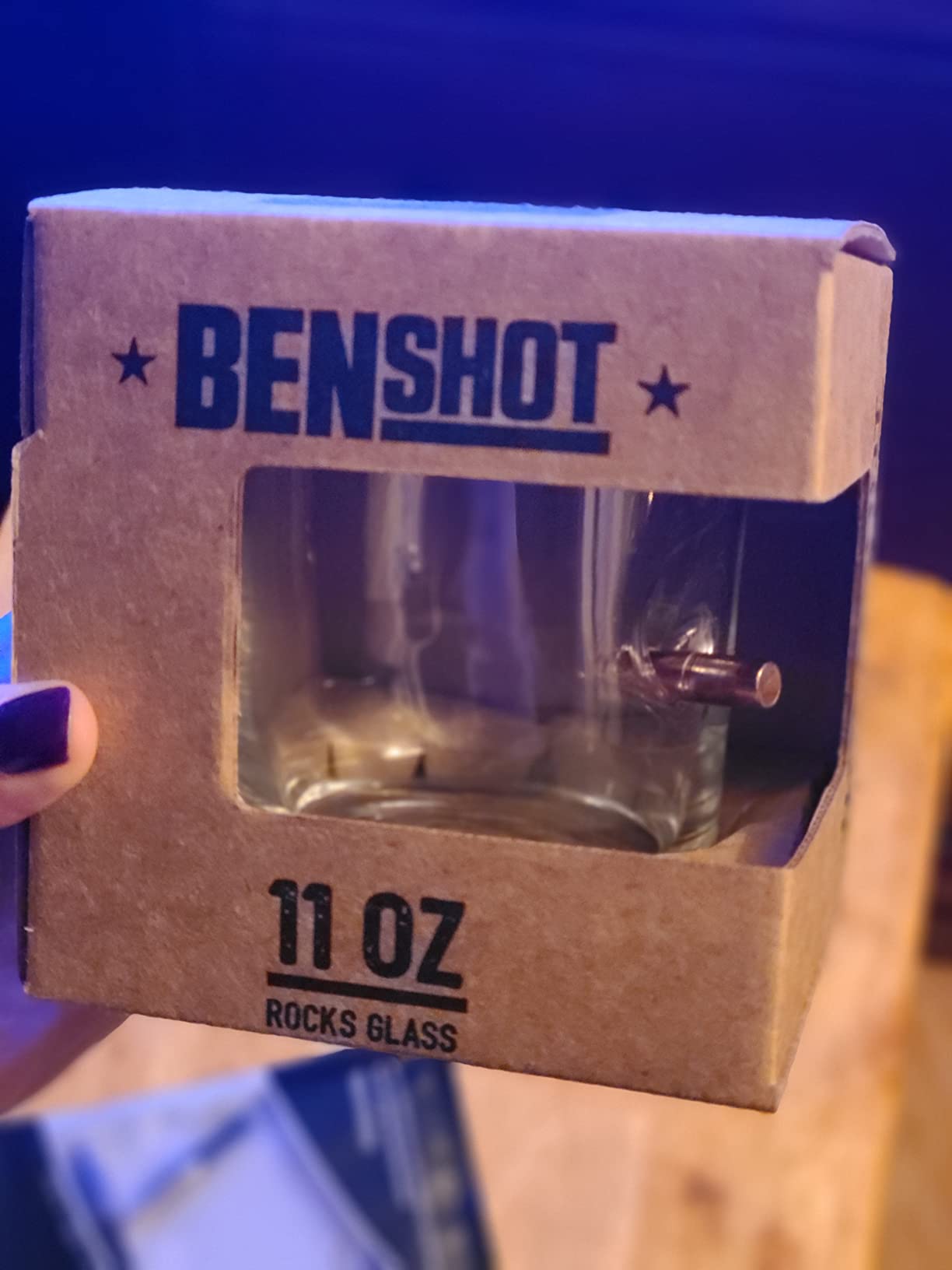 BenShot Rocks Glass with Real .308 Bullet - 11oz | Made in the USA customer photo 2