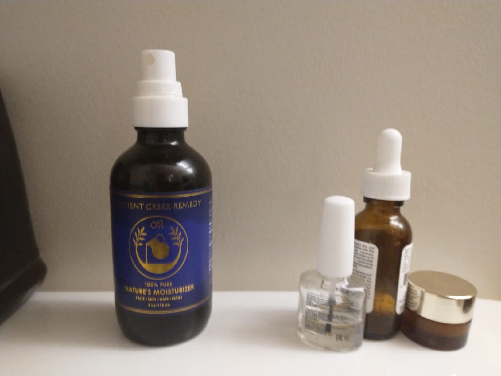 Organic Body Oil Dry Skin - After Shower Natural Face Oil & Body Moisturizer with Cold Pressed Almond, Olive, Jojoba, Rosehip, Vitamin E & Lavender oils. Facial Skin Care for Women & Men, Scented 4oz customer photo 2