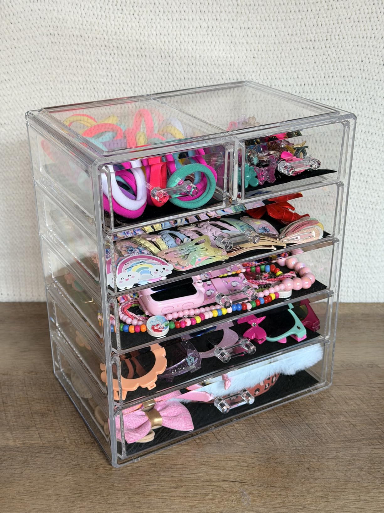 Sorbus 6-Drawer Makeup Organizer with Small & Wide Drawers (Clear) customer photo 1