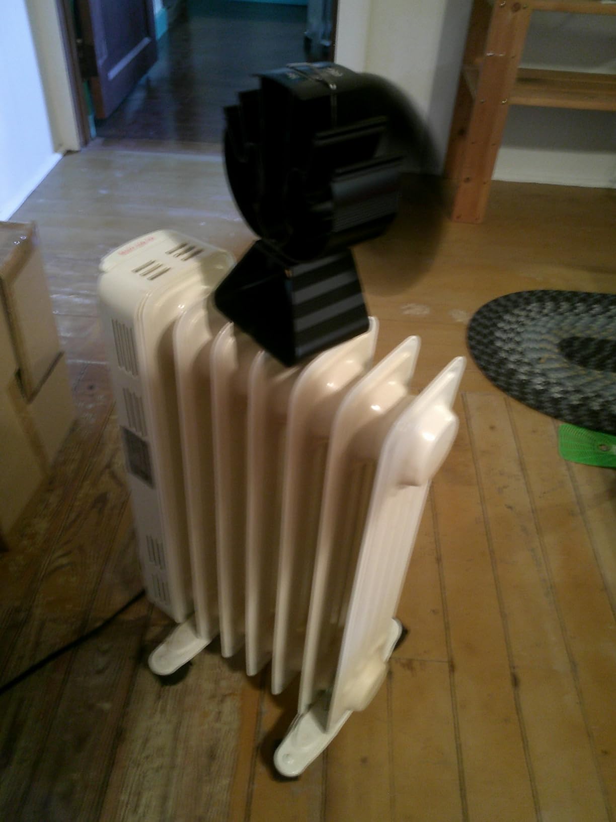 VODA Wood Stove Fan Heat Powered Fireplace Fan No Electric, Heat Activated Thermal Fan for Wood Burning Stove/Log Burner, Fireplace Accessories customer photo 1