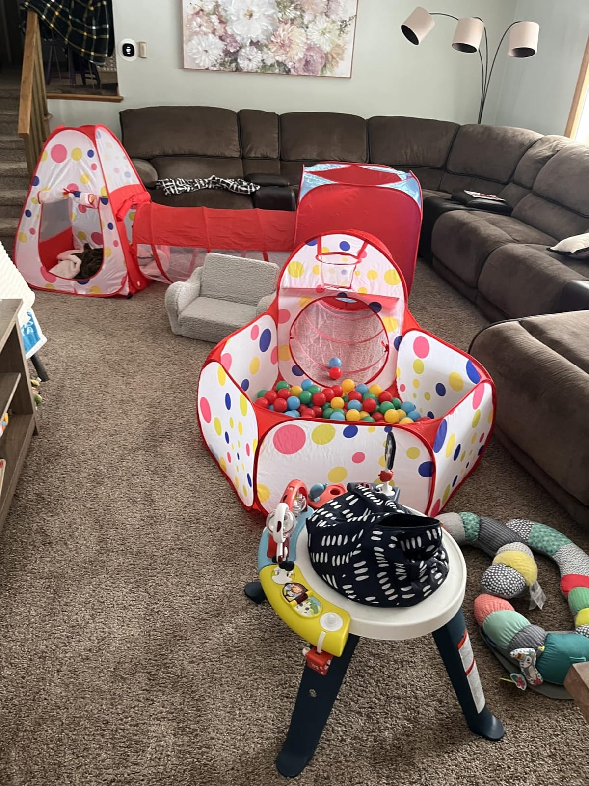Playz 5pc Pop Up Play Tent and Crawl Through Tunnels for Kids w/Carry Bag customer photo 1