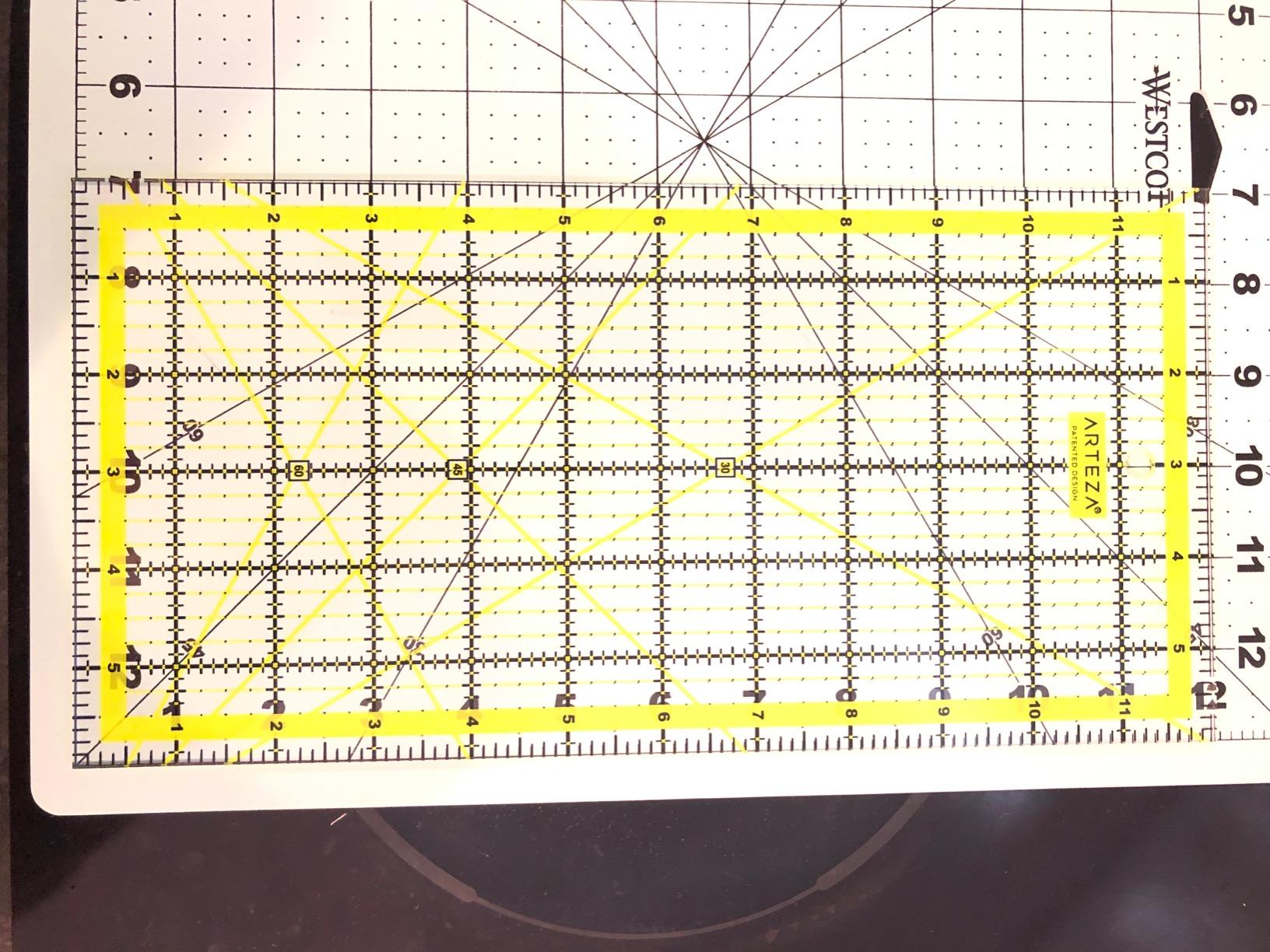 ARTEZA Acrylic Quilting Rulers, Set of 4 for Sewing and Fabric Cutting customer photo 2