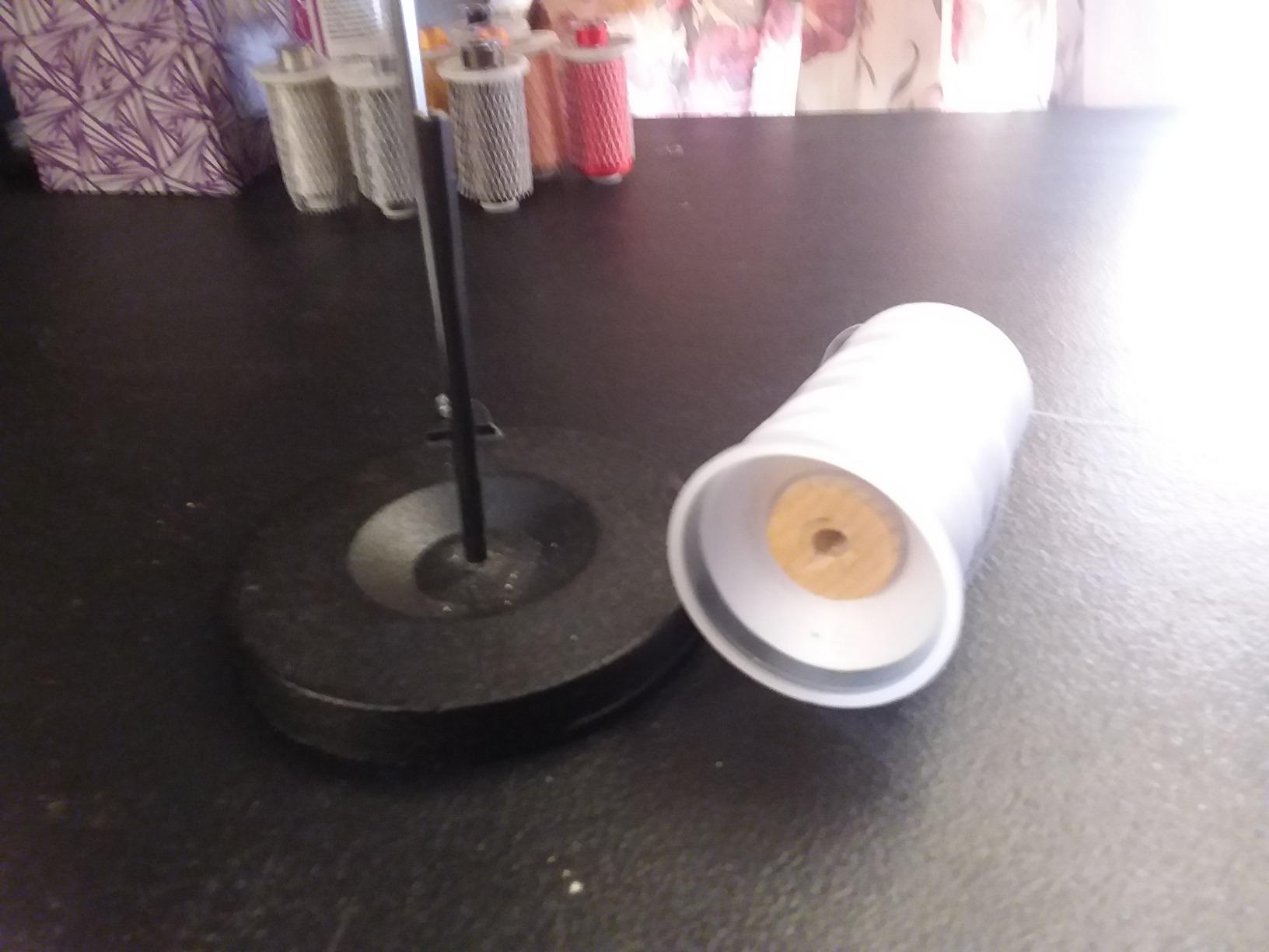 Heavy Duty Cast Iron Single Cone Spool Thread Stand Sewing Embroidery Quilt customer photo 2