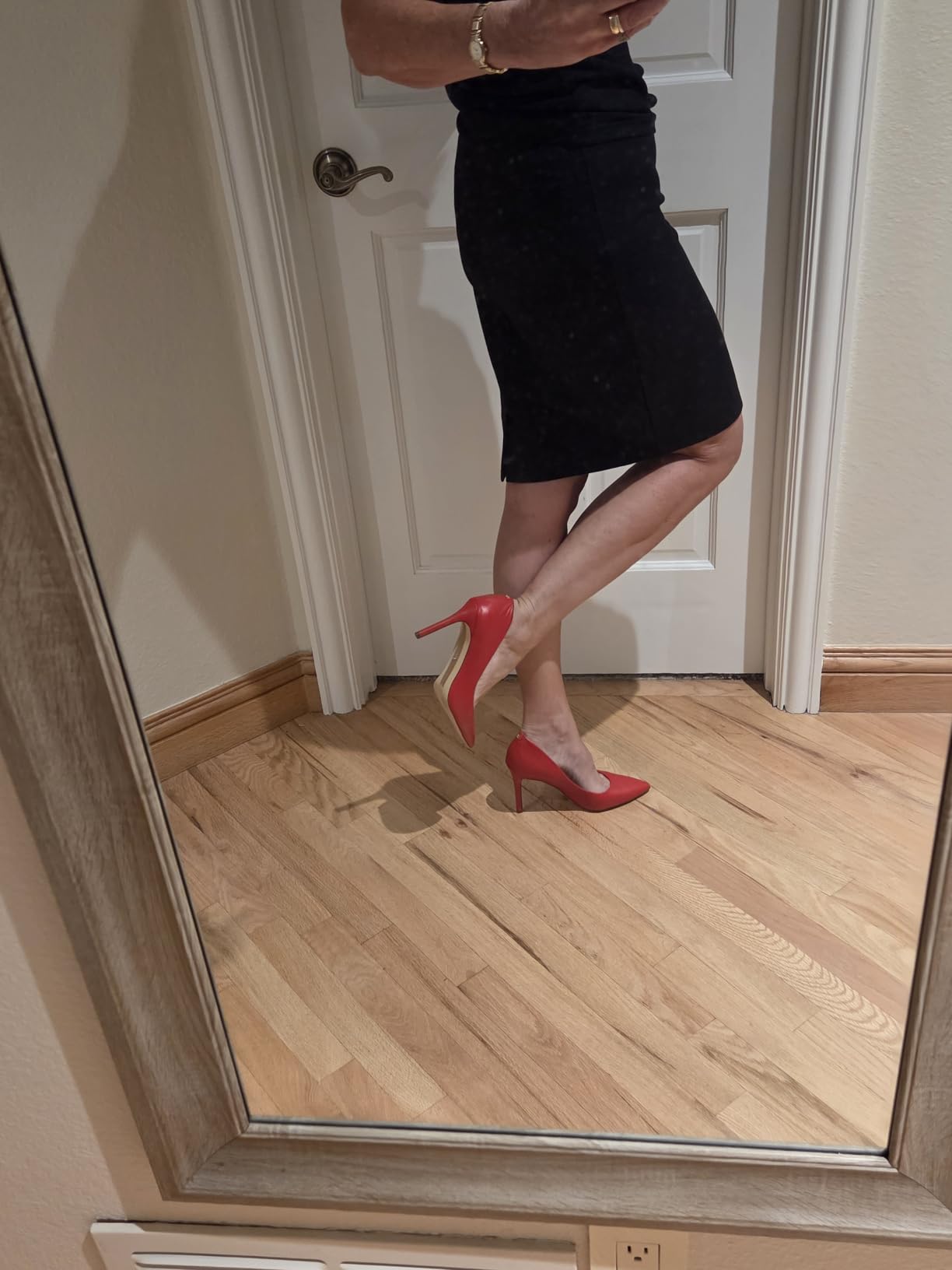 Sam Edelman Hazel Indigo Croc Stiletto Heel Pointed Closed Toe Dress Pumps customer photo 2