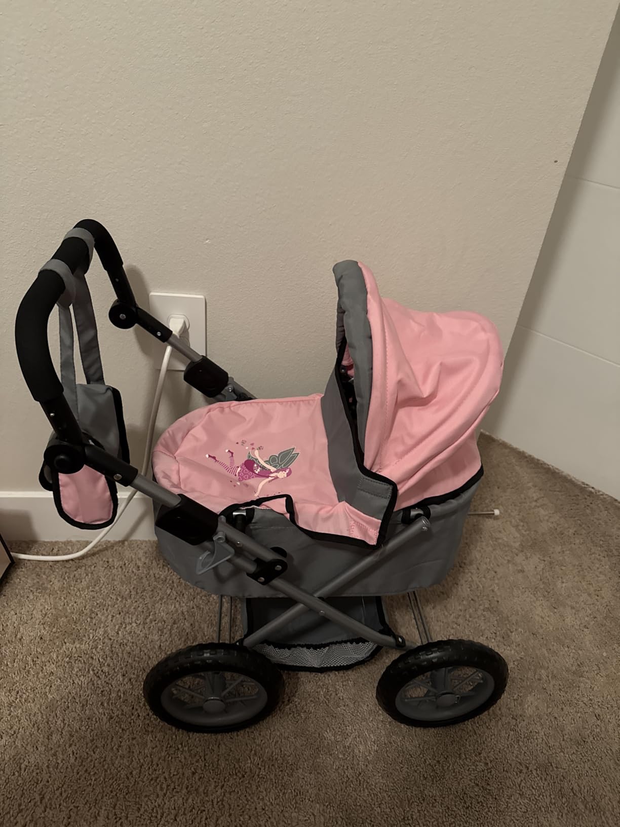 Bayer Design Baby Doll Stroller & Pram for Kids Ages 2-8, Grey/Pink customer photo 1
