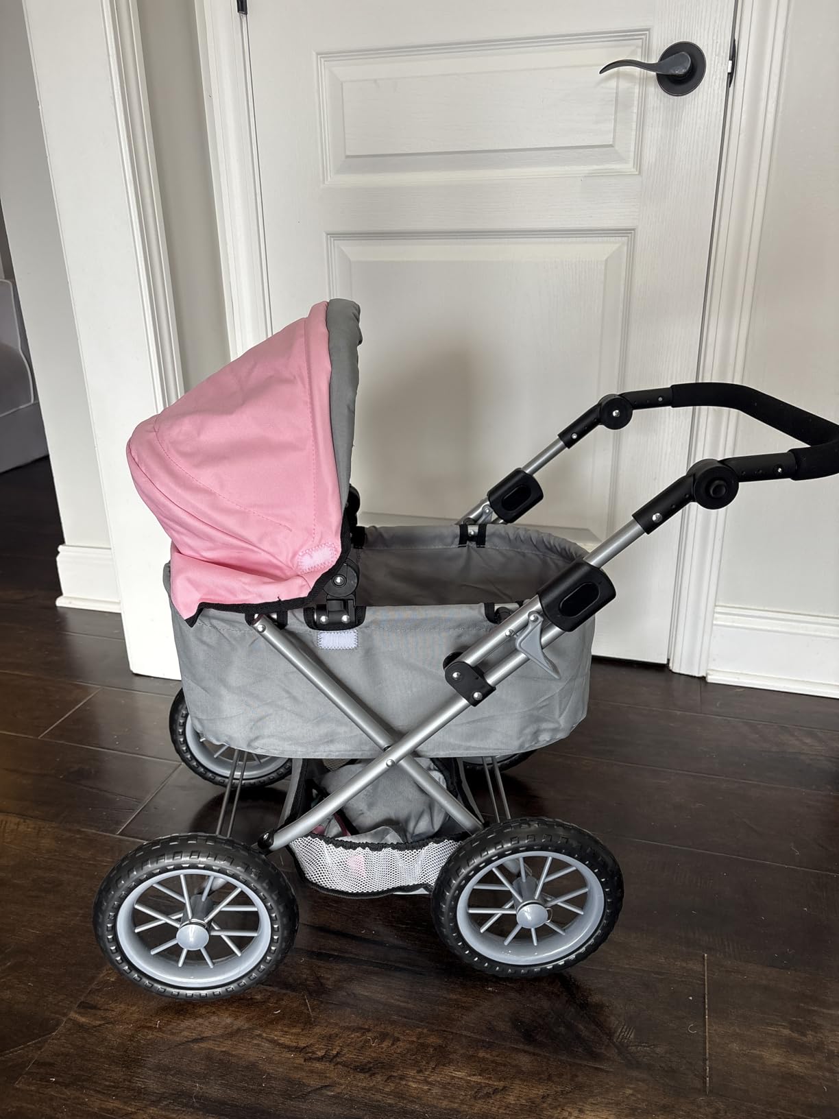 Bayer Design Baby Doll Stroller & Pram for Kids Ages 2-8, Grey/Pink customer photo 2