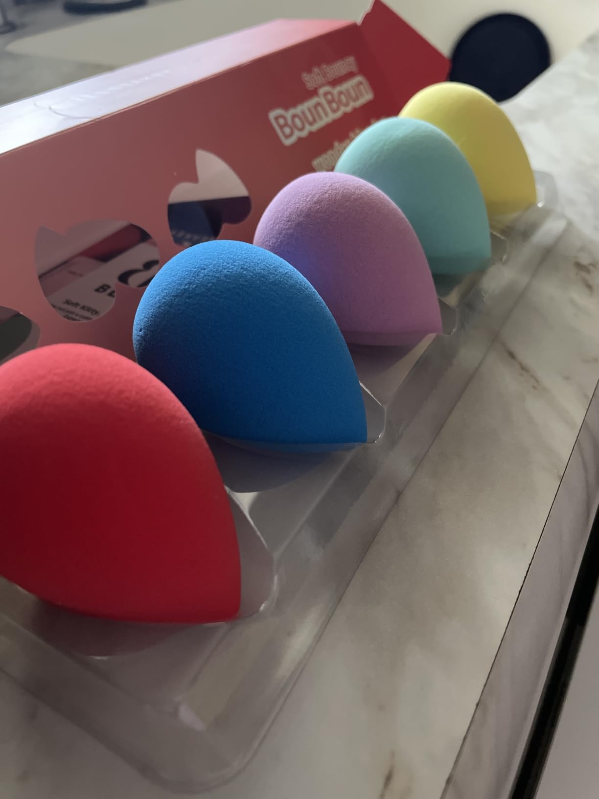 BEAKEY Makeup Sponge Set, 5 Pack Foundation Beauty Sponges & Soft Blenders customer photo 2