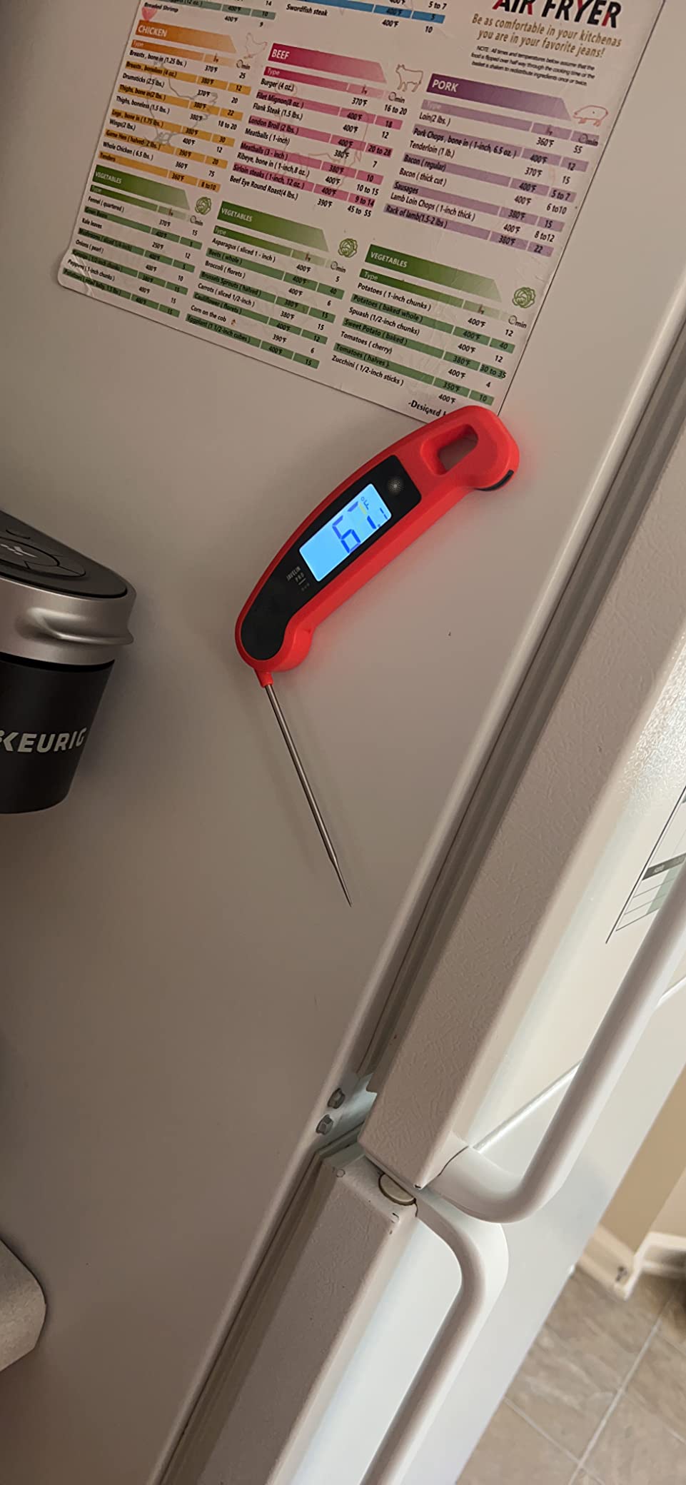 Lavatools Javelin® PRO Classic Ultra-Fast 2-Second Professional Digital Instant Read Meat Thermometer for Grill and Cooking, Auto-Rotating Backlit Display, IP65 Water Resistant, NSF Certified – Sambal customer photo 1