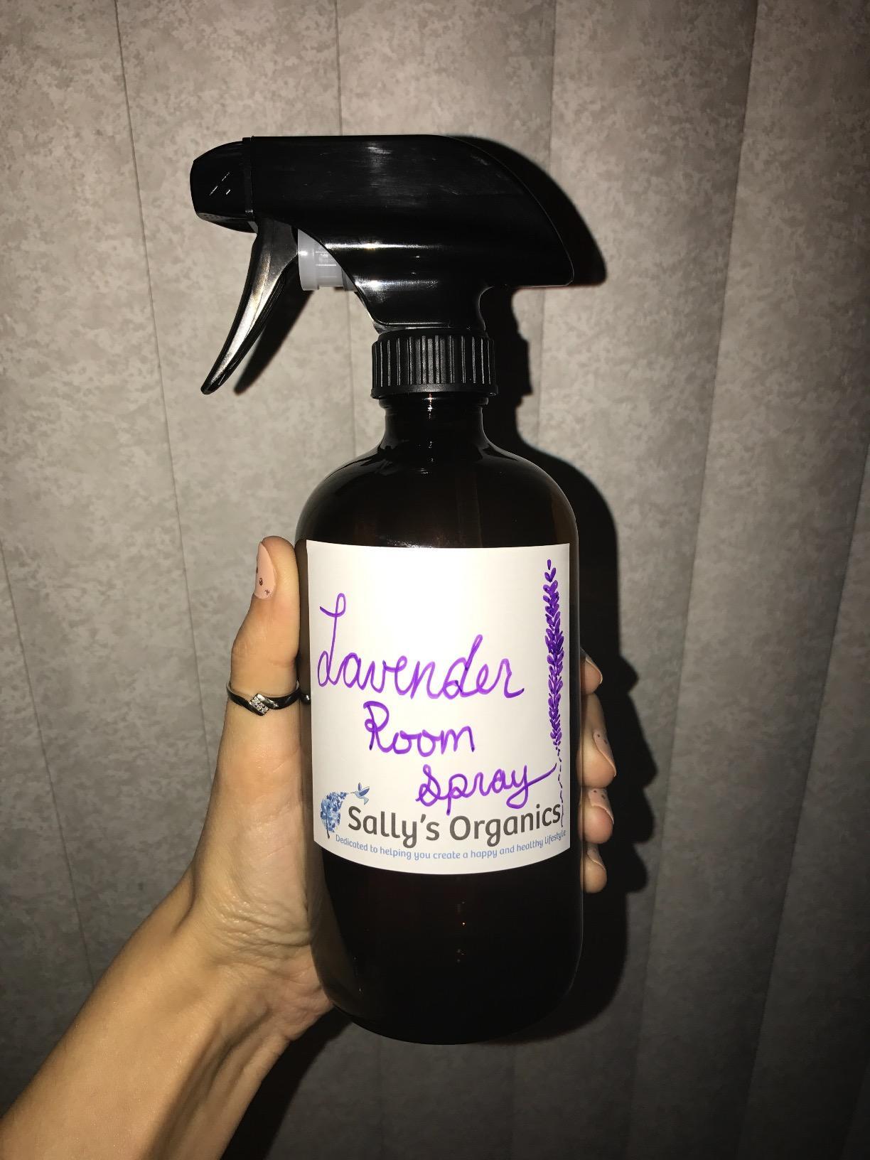 Sally's Organics Empty Amber Glass Spray Bottles - 2 Pack - Large 16oz Refillable Bottle for Essential Oils, Plants, Cleaning Solutions, Hair - Durable Nozzle - Fine Mist/Stream Setting customer photo 1