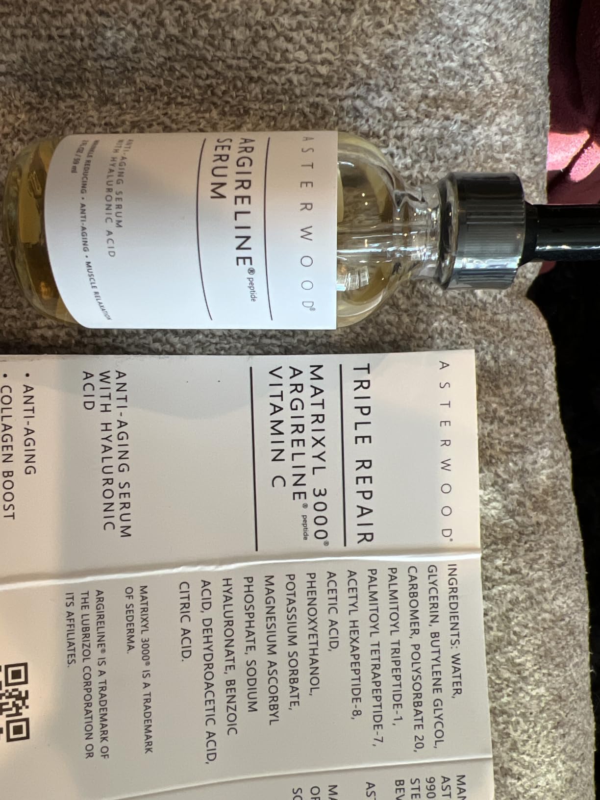 Asterwood Triple Repair Peptide Serum, Matrixyl 3000, Argireline & Vit. C customer photo 2