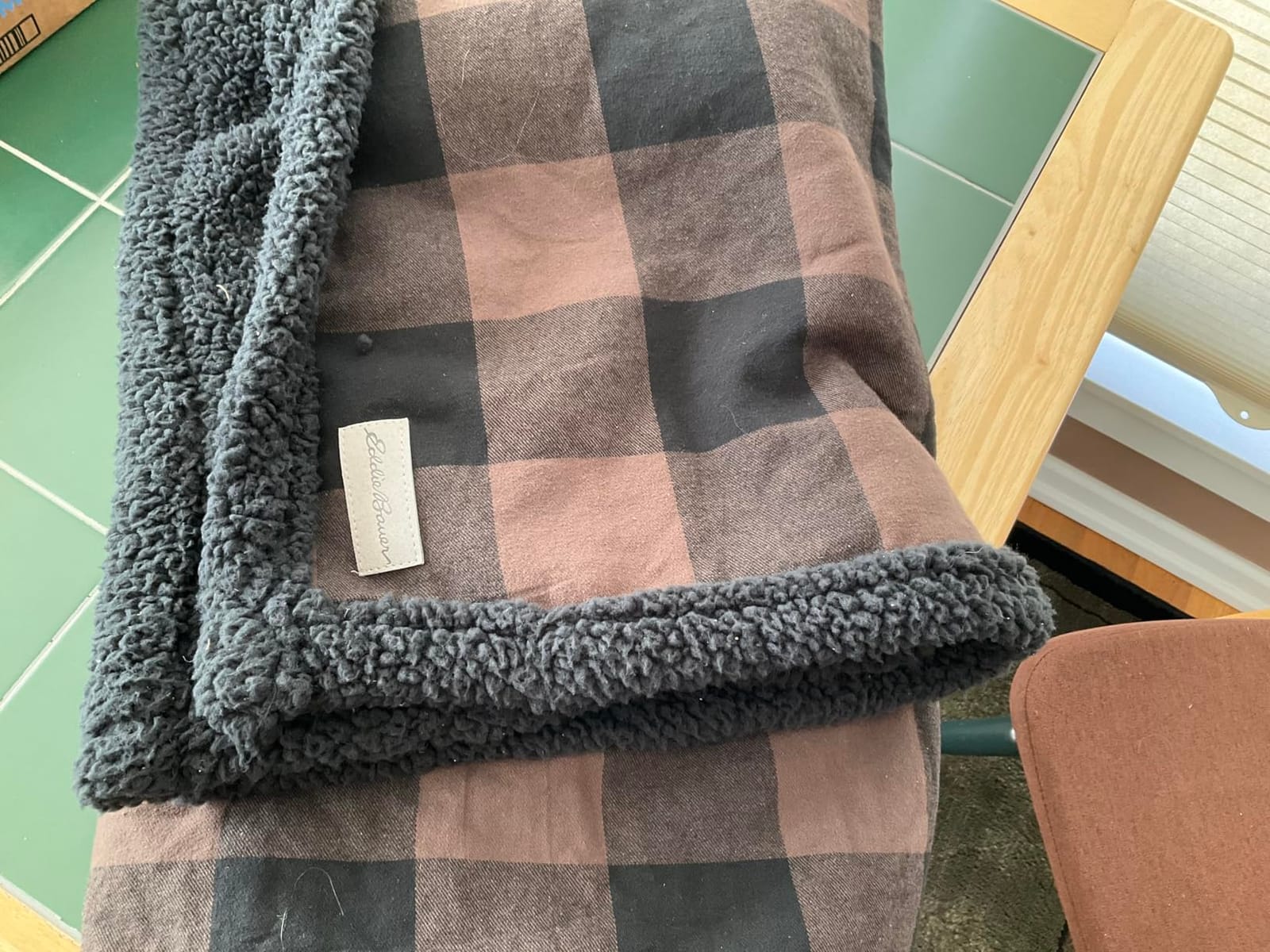 Eddie Bauer - Sherpa Reverse Throw Blanket for Bed or Couch, 50 x 60 customer photo 2
