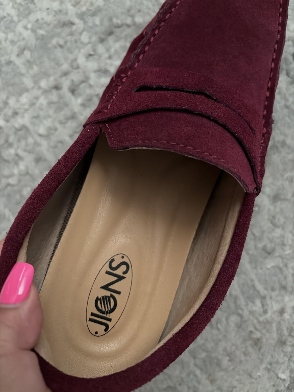 JIONS Mens Driving Penny Loafers Suede Moccasins Slip On Casual Dress Boat Shoes customer photo 1