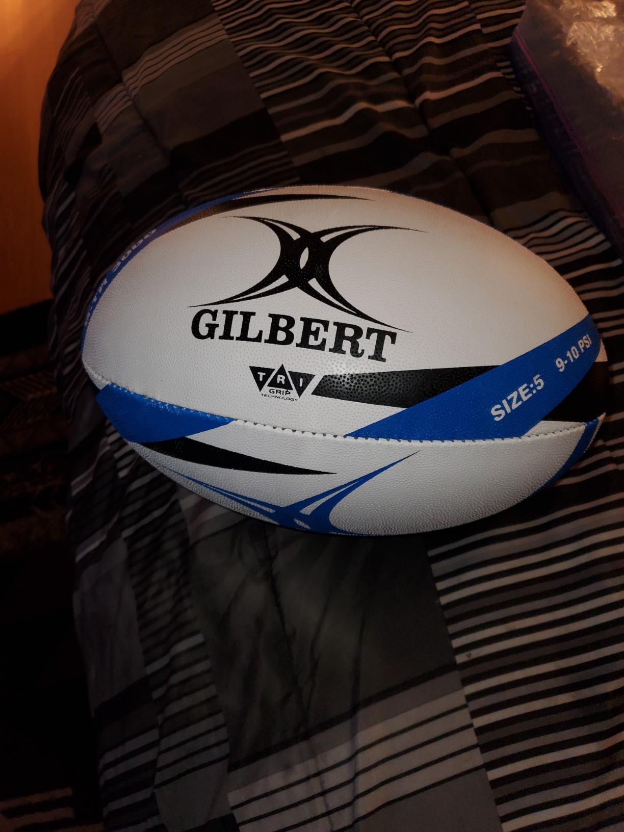 Gilbert G-TR3000 Rugby Union League Ball White/Green customer photo 1
