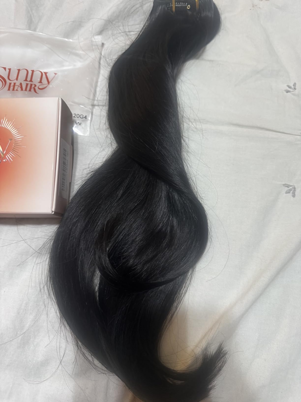 Sunny Hair Clip in Hair Extensions Real Human Hair Blonde Remy Extensions customer photo 2