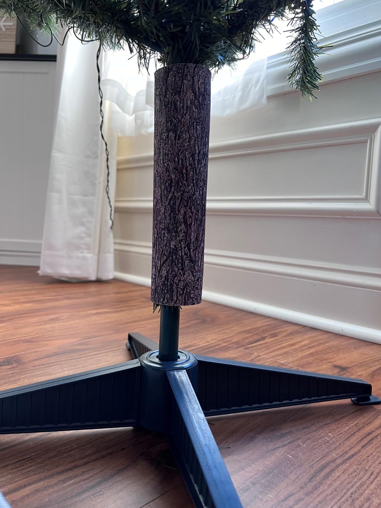 Artificial Christmas Tree Collar, Tree Base Cover Skirt, Decorative Bark customer photo 2