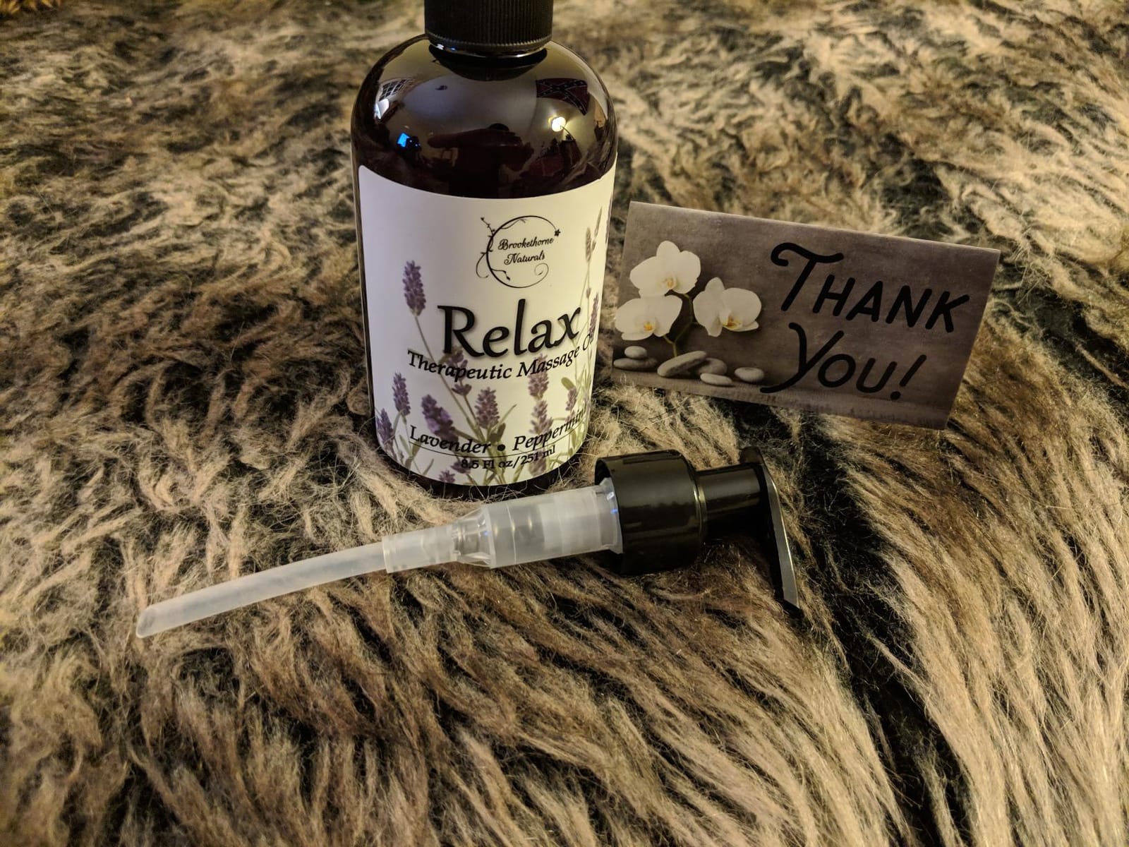 Relax Therapeutic Body Massage Oil - with Best Essential Oils for Sore Muscles & Stiffness – Lavender, Peppermint & Marjoram - All Natural - with Sweet Almond, Grapeseed & Jojoba Oil 8oz customer photo 1