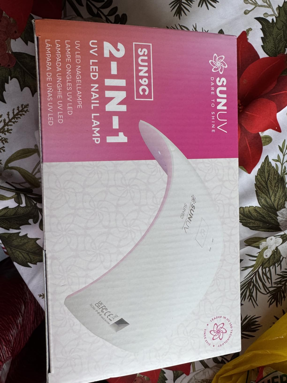SUNUV UV LED Nail Lamp, UV Light for Gel Nail Polish Dryer SUN9C Pink | Auto Sensor with 2 Times, Portable for Hands & Feet, Fast Curing Lamp for All Gel Polishes, Easy to Use DIY Manicure at Home customer photo 1