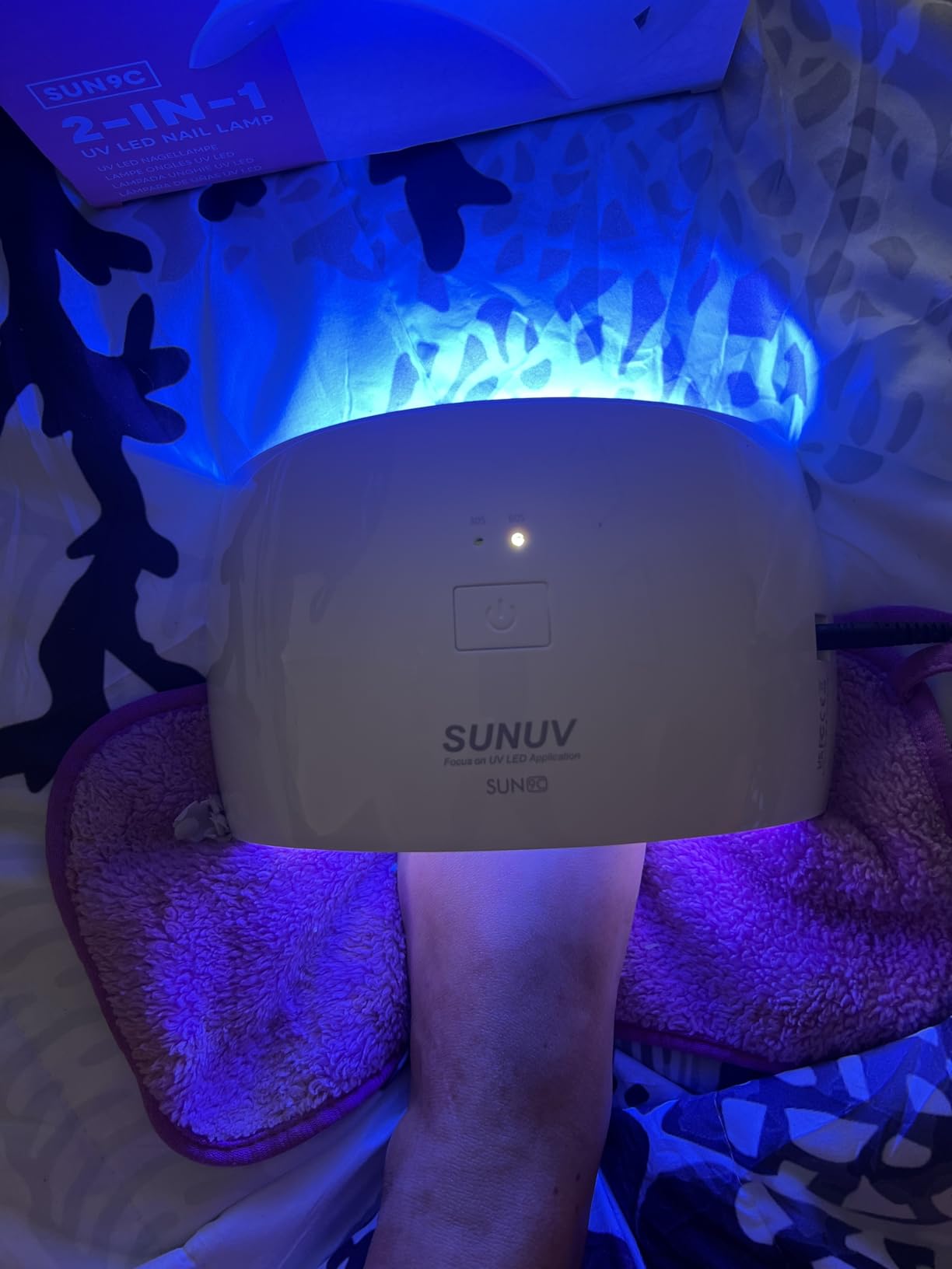 SUNUV UV LED Nail Lamp, UV Light for Gel Nail Polish Dryer SUN9C Pink | Auto Sensor with 2 Times, Portable for Hands & Feet, Fast Curing Lamp for All Gel Polishes, Easy to Use DIY Manicure at Home customer photo 2