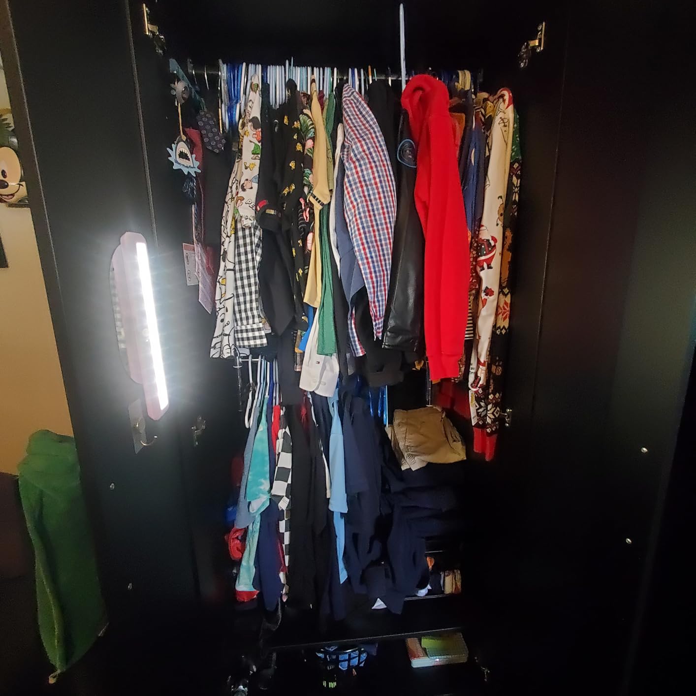 Simple Houseware Adjustable Closet Hanging Rod, Chrome customer photo 1