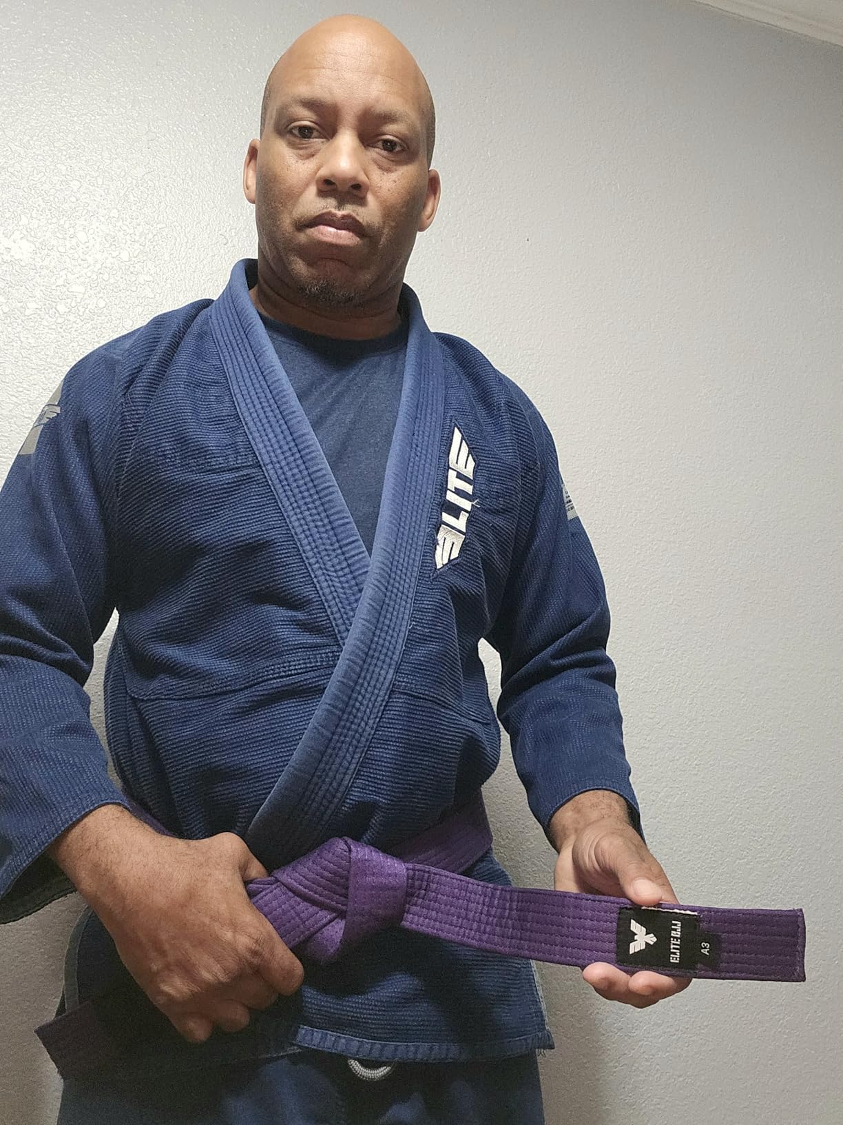 Elite Sports Adults Brazilian Jiu Jitsu Belts for Men & Women,Cotton IBJJF Approved BJJ Belts with Ranking Stripes Sleeve Bar customer photo 2