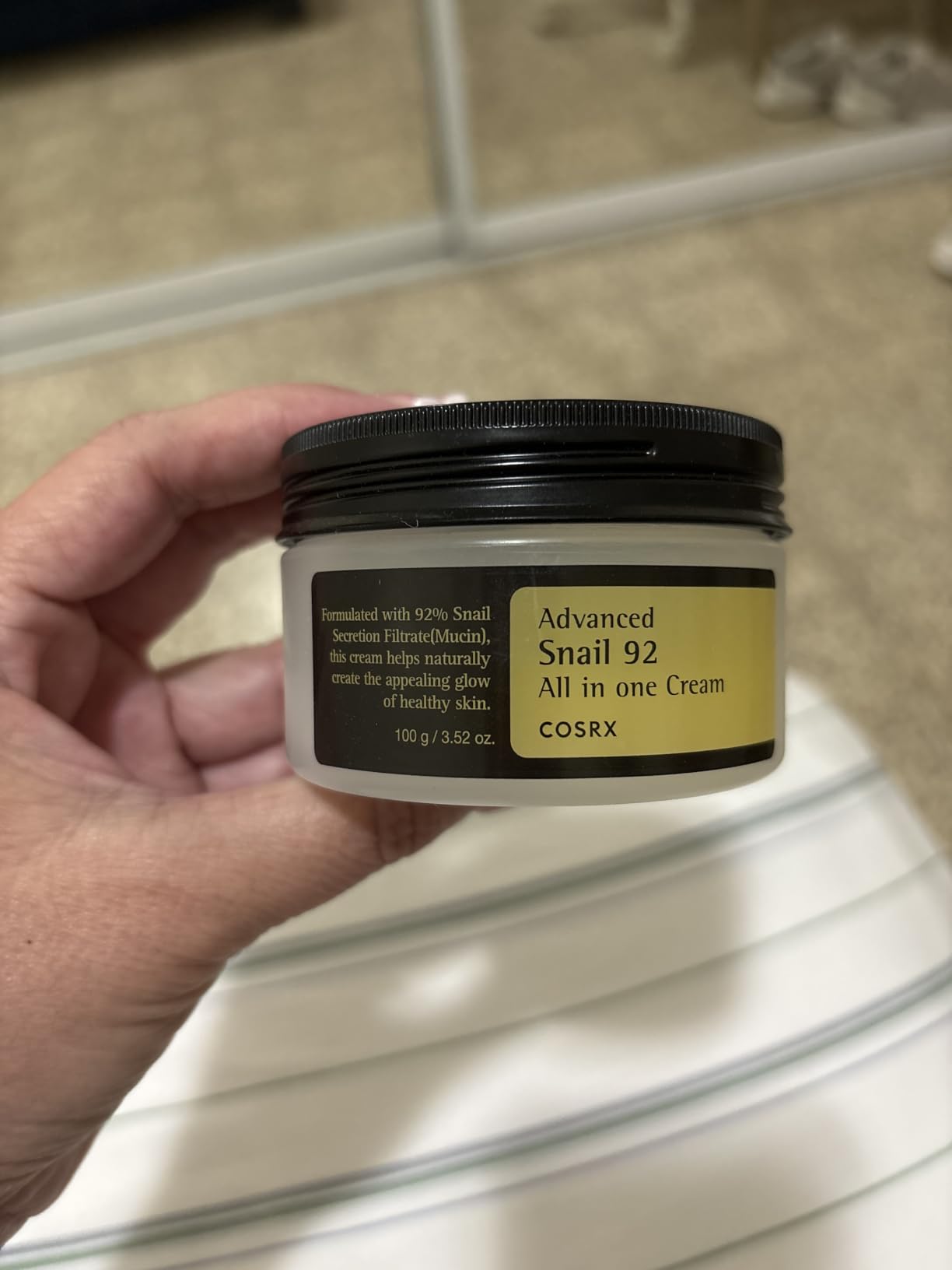 COSRX Snail Mucin 92% Face Moisturizer for Soft & Glowy Skin, 3.52 oz. customer photo 1