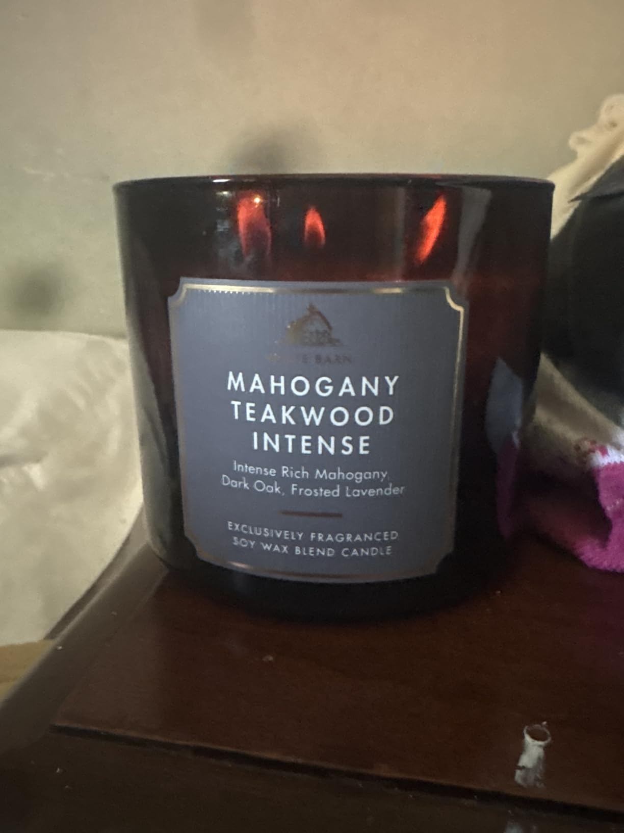Bath & Body Works Mahogany Teakwood Intense 3-Wick Candle - Scented Candle for At-Home Use - Long-Lasting, Room-Filling Fragrance - High Fragrance Oil Concentration - Soy Wax Blend customer photo 2