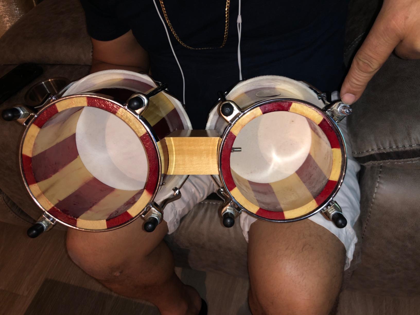 Pyle Bongo Drums Set - 6.5