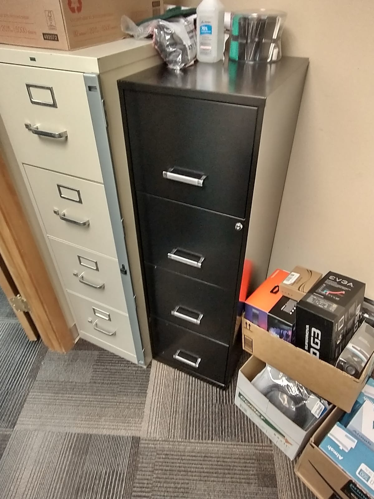 Scranton & Co 4-Drawer Metal Vertical Filing Cabinet, 22 in Depth, Black Finish, Letter Width, Durable Steel Construction, Locking Mechanism, Compact Design for Office or Home Workspace Storage customer photo 2